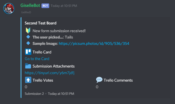 Forms Builder Submission Example